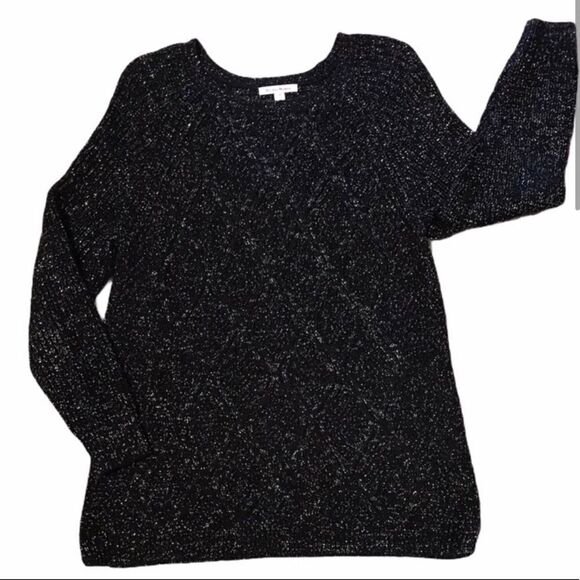 Studio Works 2X Black & Silver Long Sweater - Picture 1 of 6